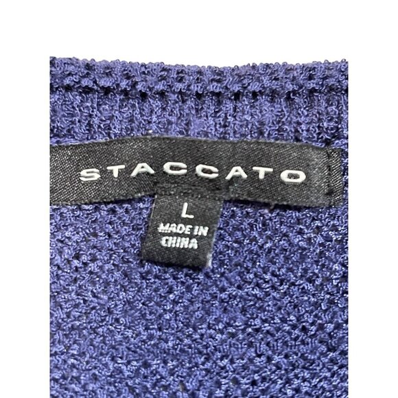 STACCATO Women’s Sleeveless Sweater with Side Slits (L) - Picture 2 of 6